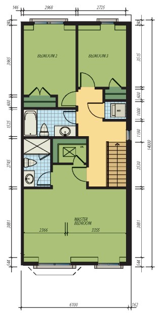 Third Floor Plan - Oakdale Country Semis